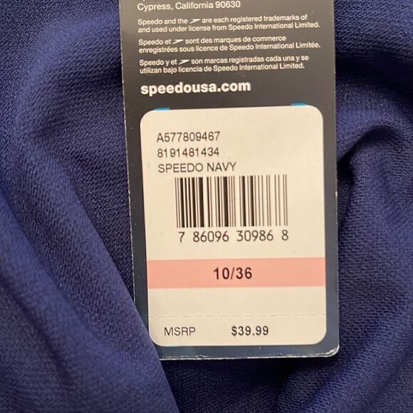 Speedo Women’s Performance Navy Moderate Ultraback ProLT One Piece Swimsuit - Picture 10 of 10